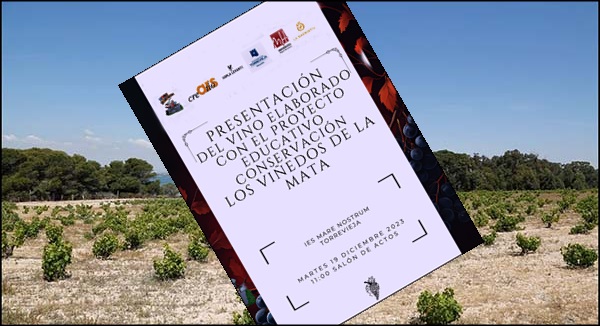 Esta mañana se presenta el Proyecto educativo de conservación de los viñedos de La Mata: presentación del vino “El Quemao”