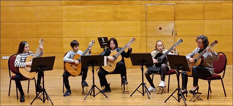 La guitarra protagonista de la primera Audición de Navidad del conservatorio