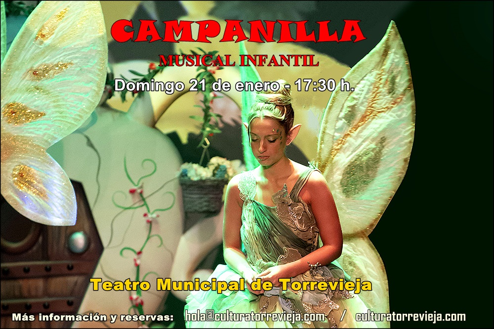 No  dejes que tus peques se pierdan hoy el Musical Infantil “Campanilla”