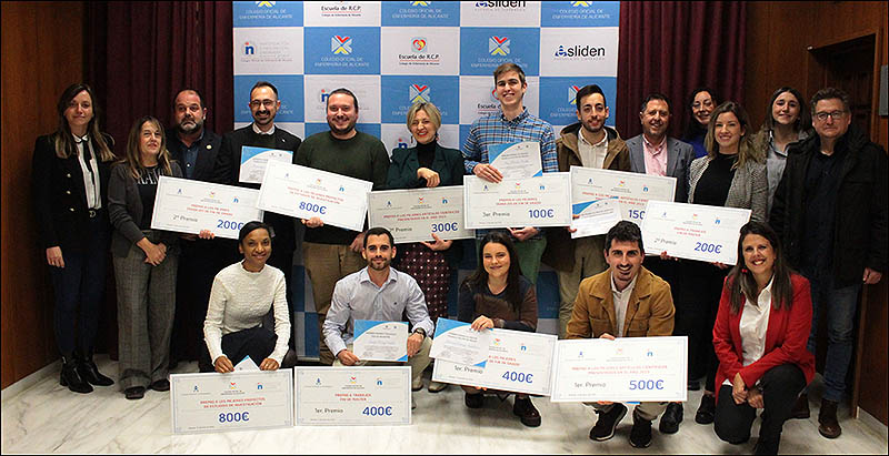 El Colegio de Enfermería de Alicante entregó los premios de investigación convocados conjuntamente con el Consejo General de Enfermería