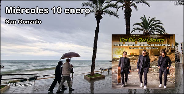 Agenda del miércoles 10 de enero de 2024