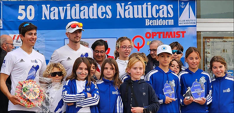 Lucía Martínez, primera en la clasificación en la Copa Autonómica Optimist en Benidorm