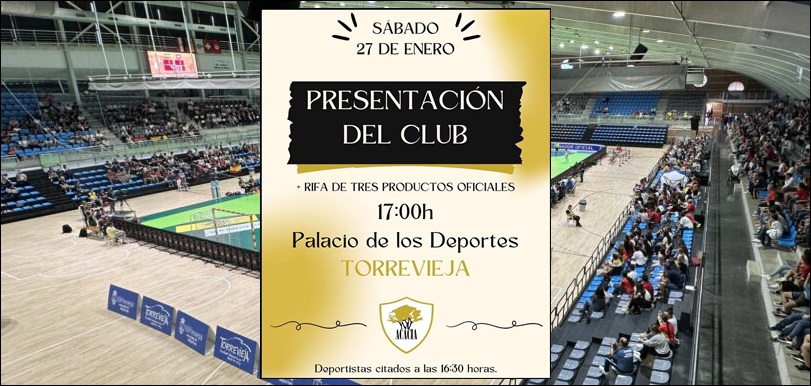 Esta mañana se presenta oficialmente el Acacia Club de Fútbol Sala