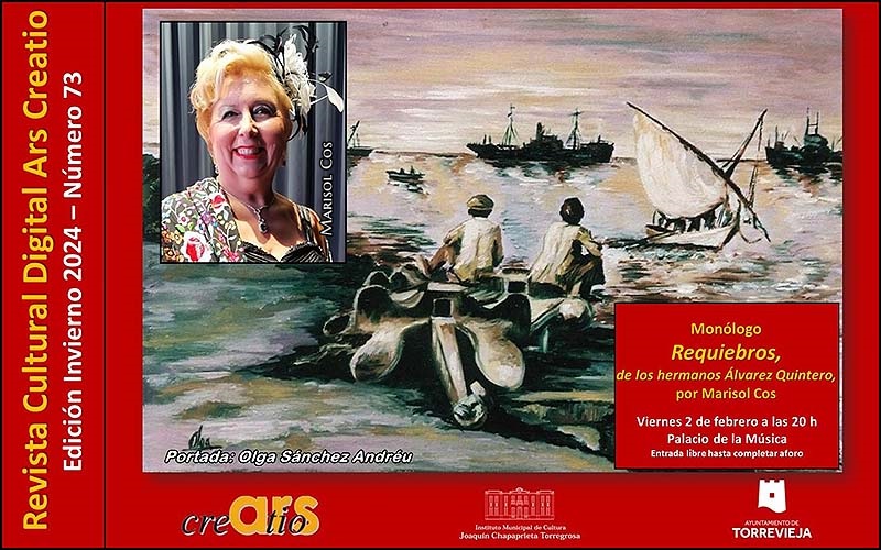 Este viernes se presenta el número 73 de la revista cultural digital Ars Creatio, correspondiente al invierno de 2024
