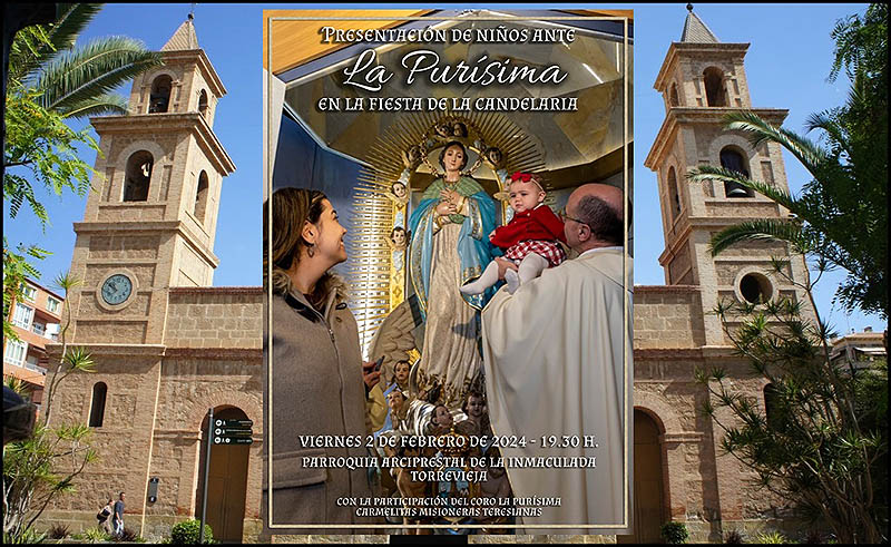 El próximo 2 de febrero se presentan los recién nacidos a La Purísima con motivo de La Candelaria