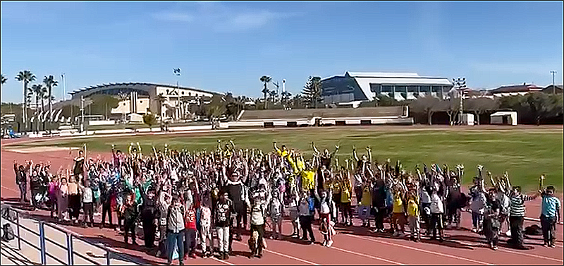 Los pequeños atletas disfrutaron del programa «Deporte Escolar»
