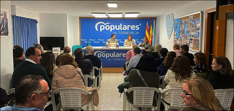 El PP de Torrevieja celebró Comité Ejecutivo, en el que modificaron cinco vicesecretarias existentes para dar más relevancia a algunas áreas y se crea una más