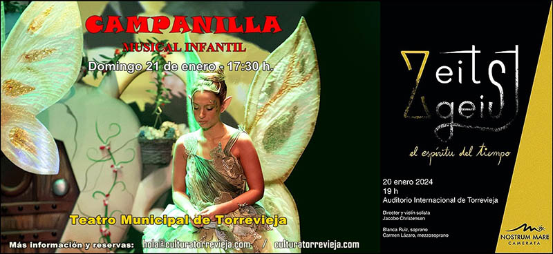 “Campanilla” y el Grupo de Cuerda “Nostrum Mare Camerata”, llenan la agenda cultural de este fin de semana