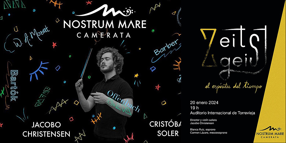 Nostrum Mare Camerata, llega al Auditorio Internacional con “Zeitgeist”, el espíritu del tiempo.