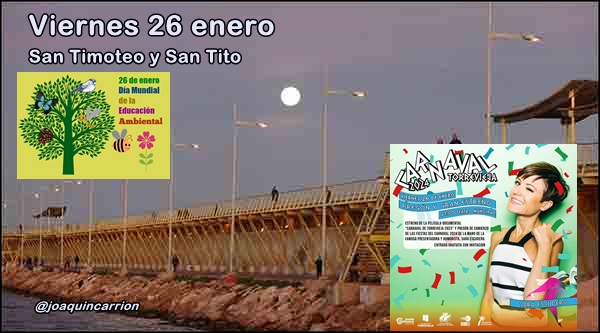 Agenda de fin de semana del 26 al 28 de enero