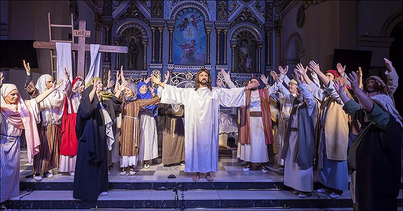 El Templo de la Inmaculada acoge esta tarde una nueva representación de «La Pasión»