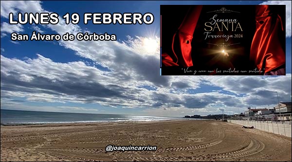 Agenda del lunes 19 de febrero