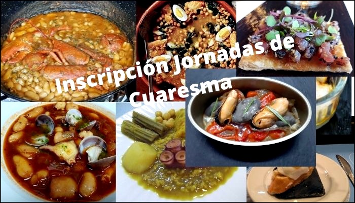 1ª Edición de menús de cuaresma