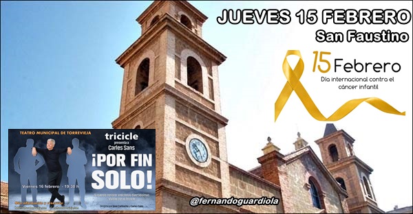 Agenda del jueves 15 de febrero