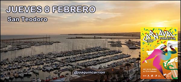 Agenda del jueves 8 de febrero