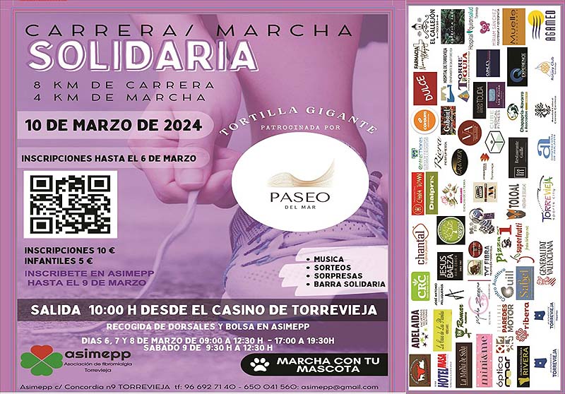 Abiertas las inscripciones de la carrera-marcha solidaria de Asimepp del 10 de marzo