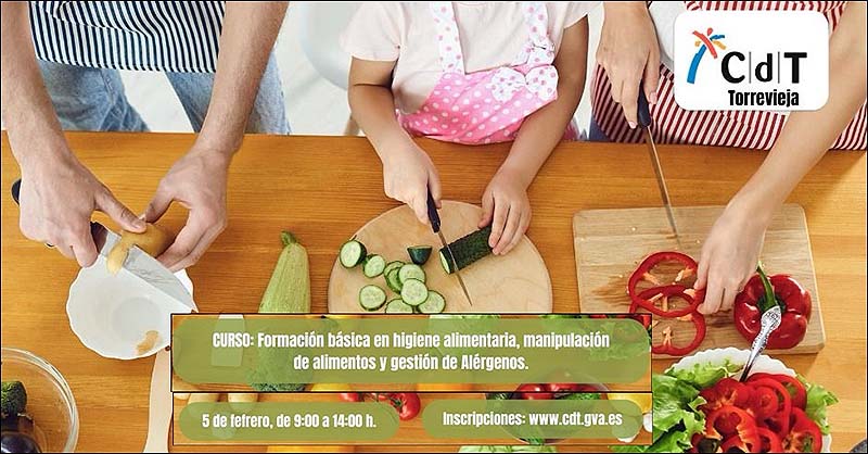 Nuevo curso de “Manipulador de alimentos” en el Centro de Turismo Torrevieja – CdT