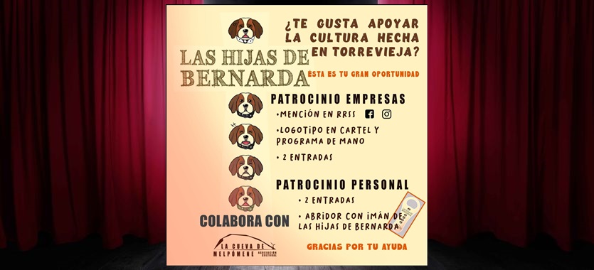 Hazte colaborador de La Cueva de Melpómene, para su nuevo proyecto “La Casa de Bernarda Alba”