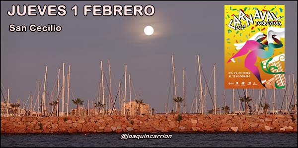 Agenda del jueves 1 de febrero de 2024