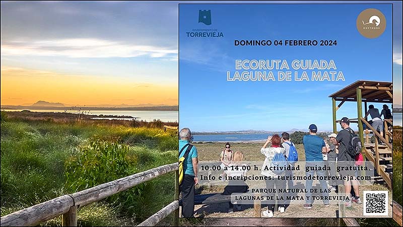Este domingo se celebra la ecoruta guiada en la Laguna de La Mata