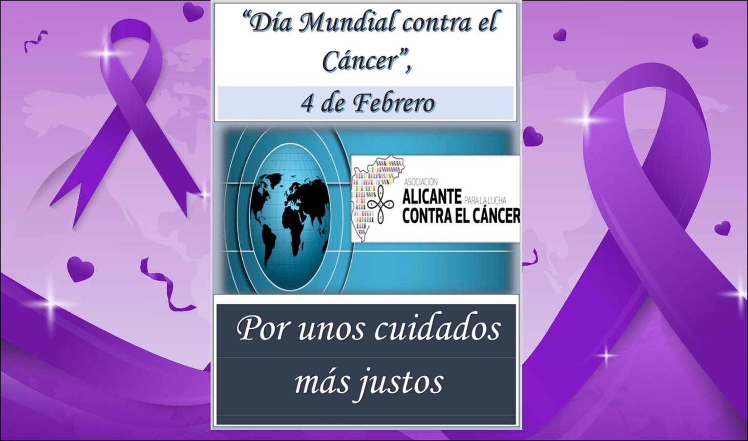 Día Mundial del Cáncer: La Asociación Alicante para la Lucha contra el Cáncer dispondrá hoy de mesas informativas