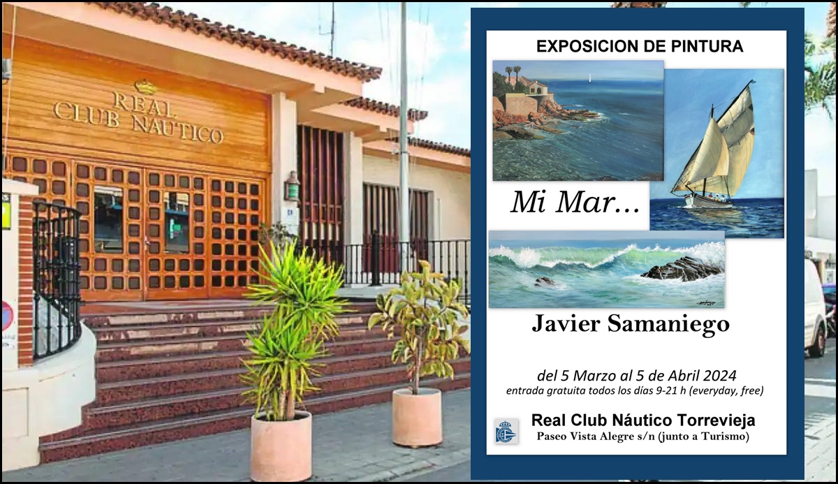 Javier Samaniego, inaugura mañana en el Real Club Náutico su exposición “Mi Mar”