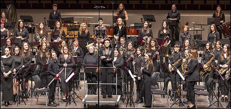 La Banda Simfonica de Dones, ofreció un gran concierto conmemorativo del Día Internacional de la Mujer