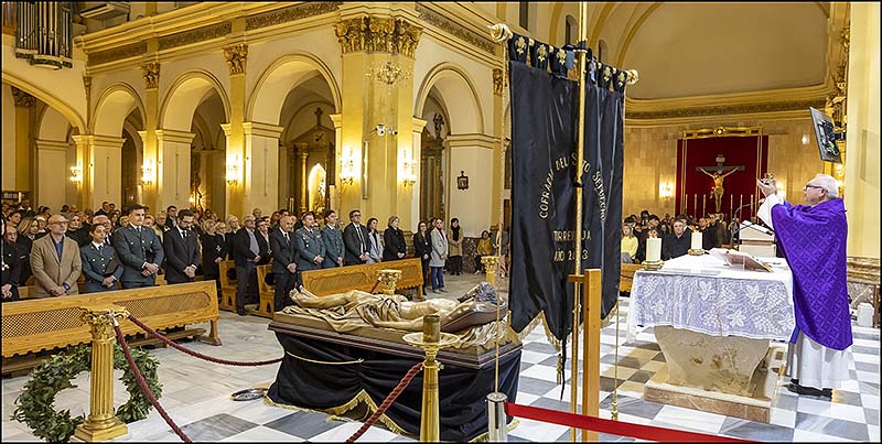 Emocionante Eucaristía cuaresmal de la Cofradía del Santo Sepulcro “Yacente”