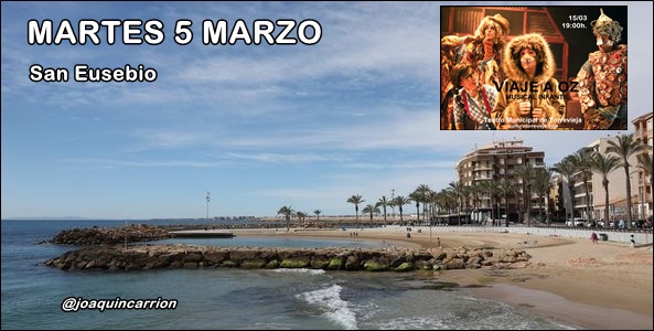 Agenda del martes 5 de marzo