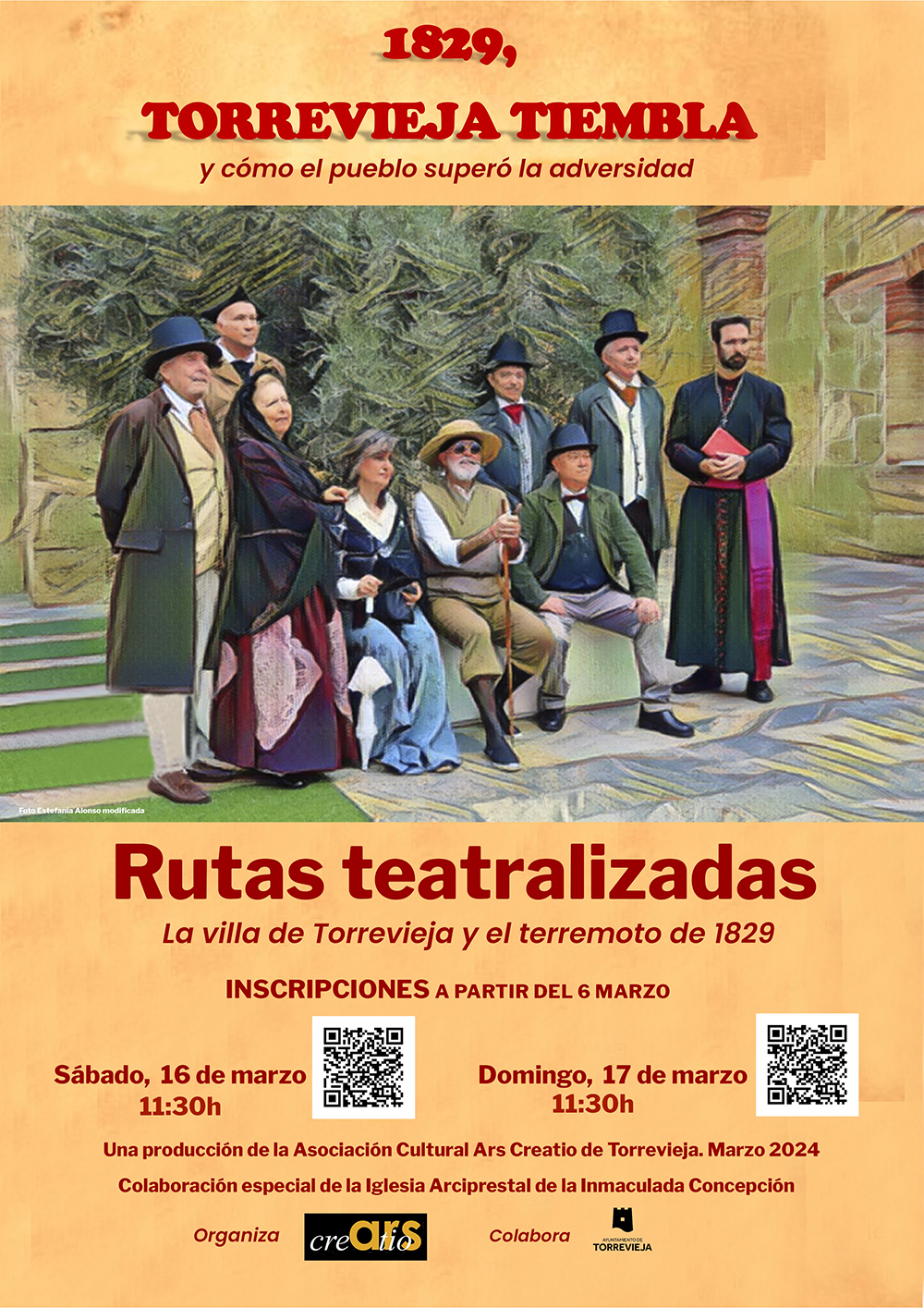 Vuelven las rutas teatralizadas de Ars Creatio “1829, Torrevieja tiembla”