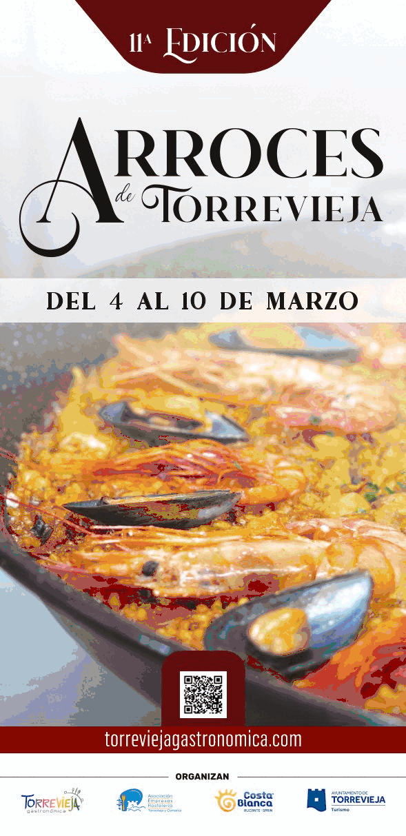 Arroces de Torrevieja 11ª Edición. Del lunes 4 al domingo 10 de marzo ¡ÚLTIMO DÍA!