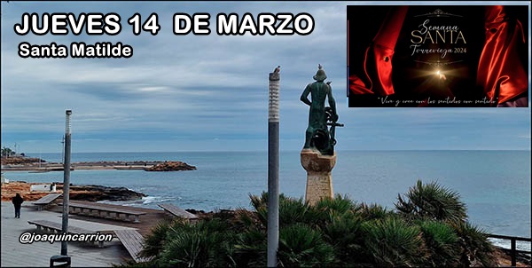 Agenda del jueves 14 de marzo