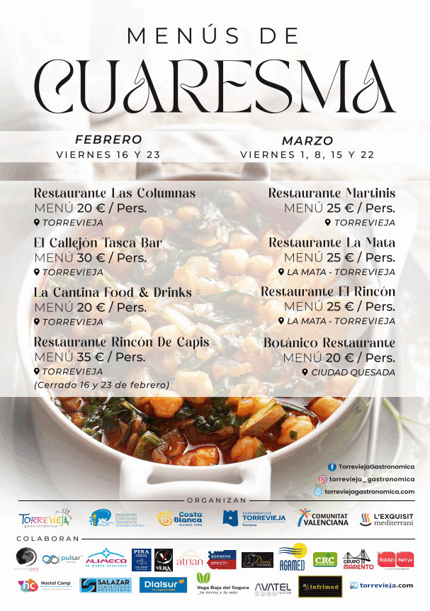 Y este fin de semana ¡Arroces de Torrevieja!
