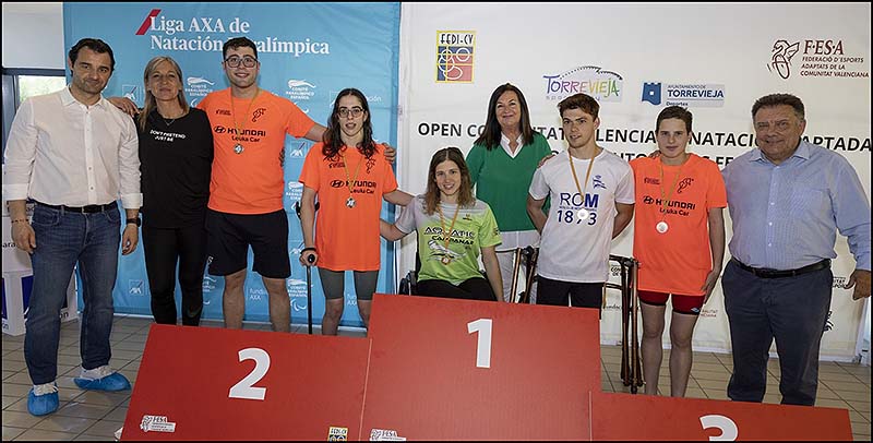 Más de 160 nadadores de toda España participaron en el Open de Natación Adaptada de la Comunidad Valenciana, y la III Jornada de la Liga AXA