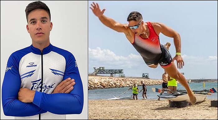 Ander Martín vuelve a liderar el ranking en la primera prueba del Equipo Nacional de Beach Sprint.