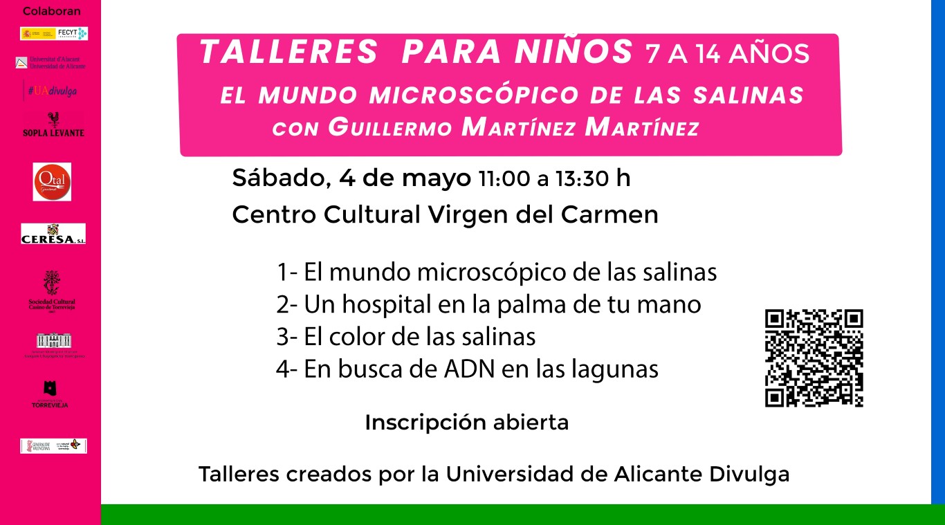 Ars Creatio organiza Talleres para niños: “El mundo microscópico de las salinas”