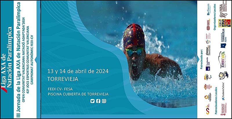 Torrevieja será este fin de semana, epicentro nacional de la natación paralímpica con el Open de Natación Adaptada de la Comunidad Valenciana