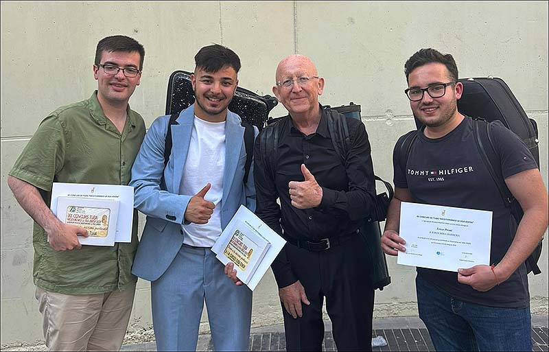 Samuel Hernández Imbernón, 1er premio y premio máxima puntuación XII Concurso Nacional de Tuba de Villajoyosa