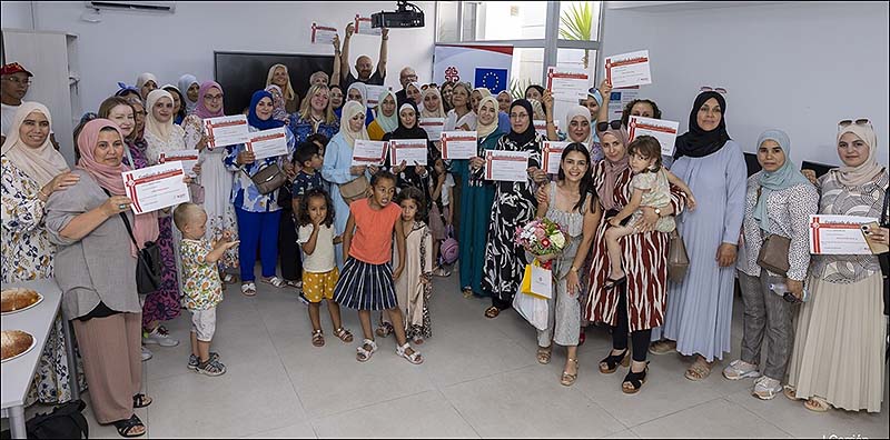 Entregados los Diplomas de fin de curso de Español para extranjeros de Cáritas de la Inmaculada