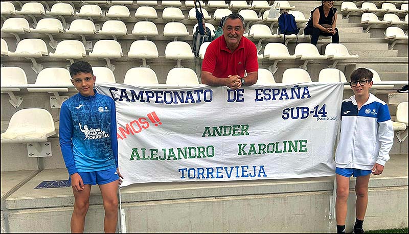 Tres atletas torrvejenses participaron en el Campeonato de España Sub-14 individual