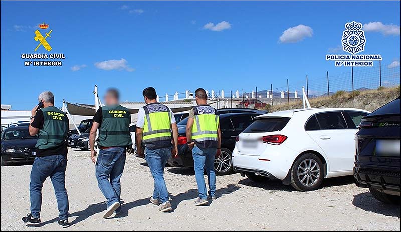 Desarticulado un grupo criminal asentado en Alicante y Málaga que robaba y falsificaba vehículos para su venta en países europeos