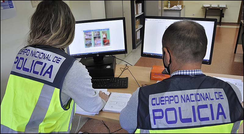 La Policía Nacional detiene a 34 personas por posesión y distribución de material de explotación sexual infantil a través de Internet