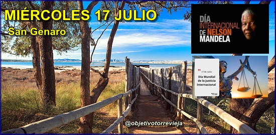 Agenda del miércoles 17 de julio