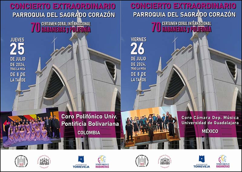 La Parroquia del Sagrado Corazón con el 70 aniversario del Certamen Internacional de Habaneras y Polifonía