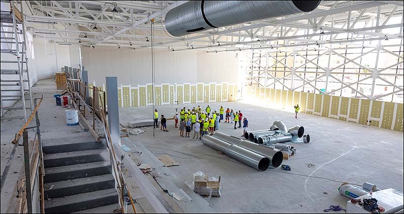 A buen ritmo las obras del Pabellón Polideportivo de La Mata
