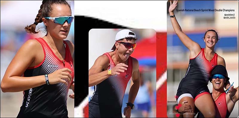 Ander Martín y Paula Espinosa, campeones de España de Beach Sprint