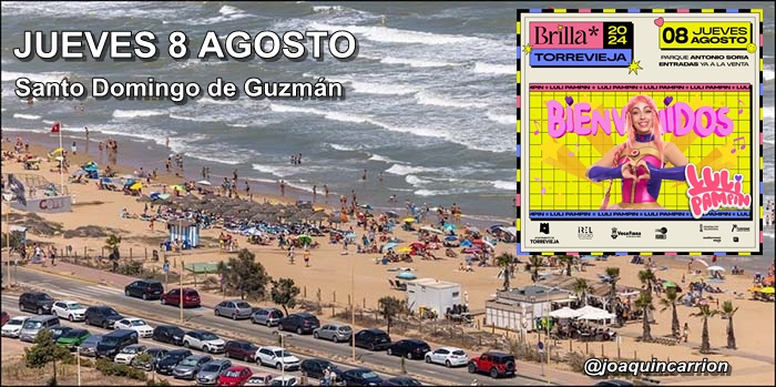 Agenda del jueves 8 de agosto