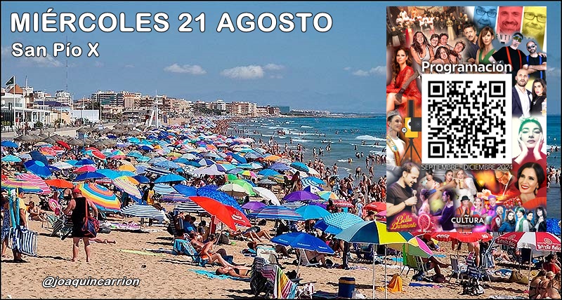 Agenda del miércoles 21 de agosto