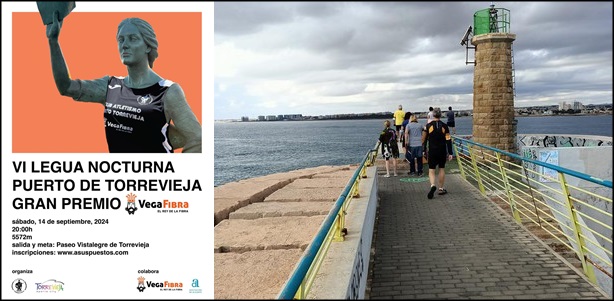 Abierto el plazo de inscripción de la VII Legua Nocturna Puerto de Torrevieja, gran premio “Vega Fibra”