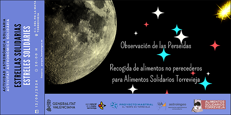 Proyecto Mastral organiza esta tarde las “Estrellas Solidarias” para ver las lágrimas de San Lorenzo en el Parque Natural de La Mata y Torrevieja